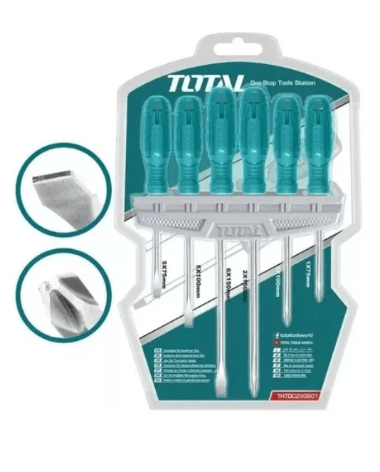 JUEGO DE DESTORNILLADORES 6 PIEZAS TOTAL1