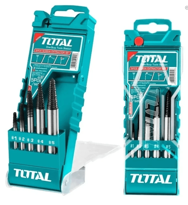 JUEGO DE EXTRACTORES DE TORNILLO 5 PIEZAS TOTAL1