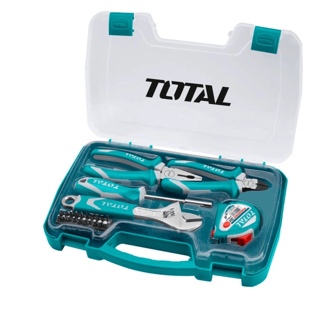 JUEGO DE HERRAMIENTAS 25 PIEZAS CAJA TOTAL1