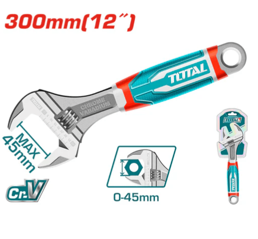 LLAVE AJUSTABLE 12 PULG M/GOMA TOTAL1