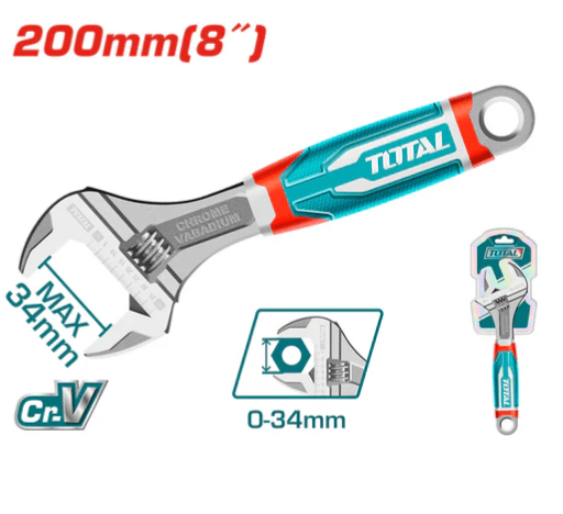 LLAVE FRANCESA 8 PULG INDUSTRIAL M/GOMA TOTAL1
