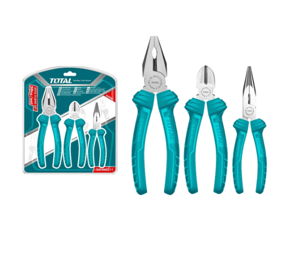 SET ALICATE 3 PIEZAS UNIVERSAL 7 PULG CORTE PUNTA TOTAL1