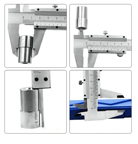 PIE DE METRO METALICO 6 PULG 150MM TOTAL2