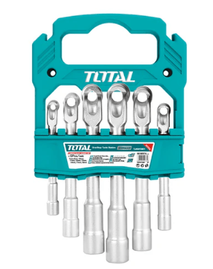 JUEGO DE LLAVE DE TUBO 6 PIEZAS TOTAL1