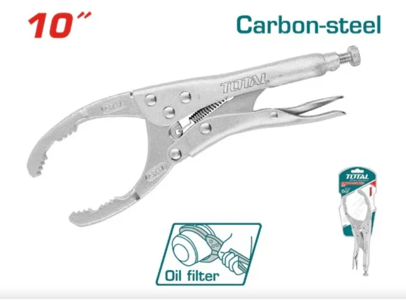 ALICATE LLAVE DE FILTRO ACEITE 10 PULG TOTAL1
