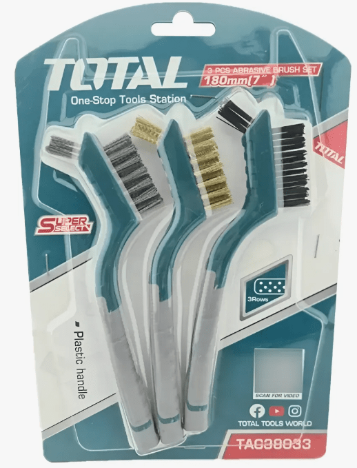 CONJUNTO DE CEPILLOS ABRASIVOS DE 3 PIEZAS TOTAL1