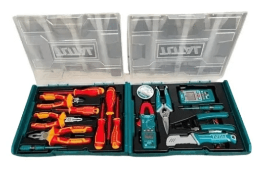 CAJA DE 16 HERRAMIENTAS ELECTRICAS AISLADAS TOTAL2