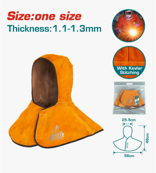 CAPUCHA DE CUERO P/SOLDADOR TALLA UNICA TOTAL1