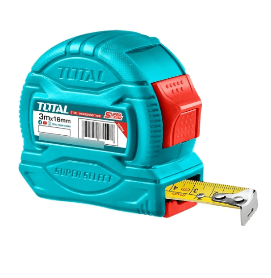 CINTA METRICA DE ACERO 3MX16MM TOTAL1