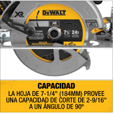 SIERRA CIRCULAR INALAMBRICA 7.1/4 60V DEWALT4