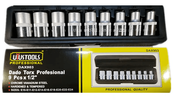 COTIZAR JUEGO DE DADOS TORX 9 PIEZAS UYUSTOOLS1