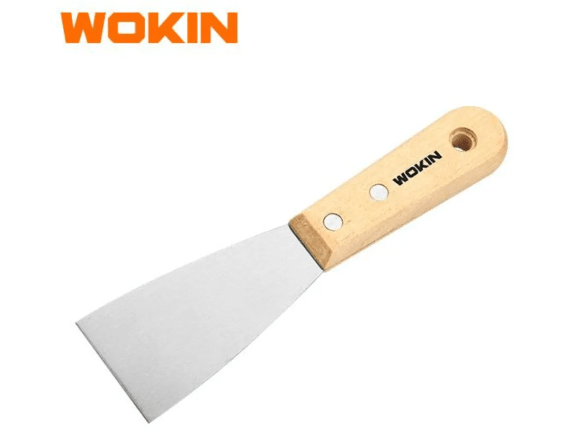 ESPATULA CON MANGO MADERA 50MM WOKIN1