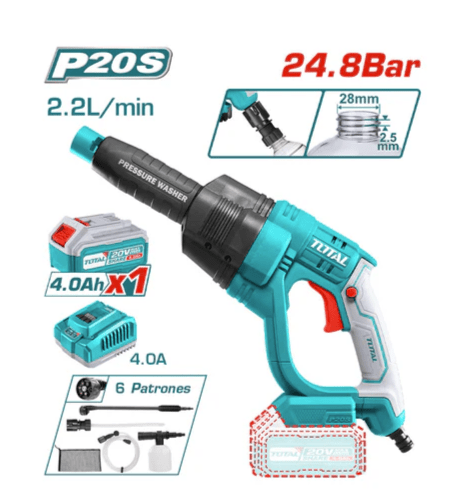 COTIZAR HIDROLAVADORA INALAMBRICA 20V - C/BAT Y C/CARGADOR TOTAL1