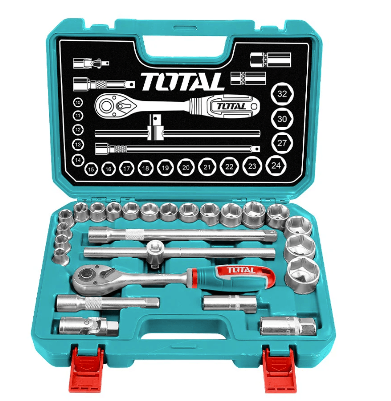 JUEGO DE DADOS 1/2 25 PIEZAS MARCA TOTAL1