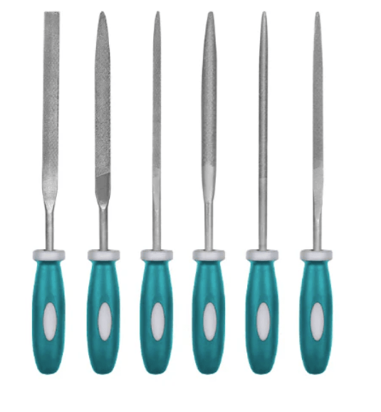 JUEGO DE LIMAS 6 PIEZAS 140MM MARCA TOTAL1