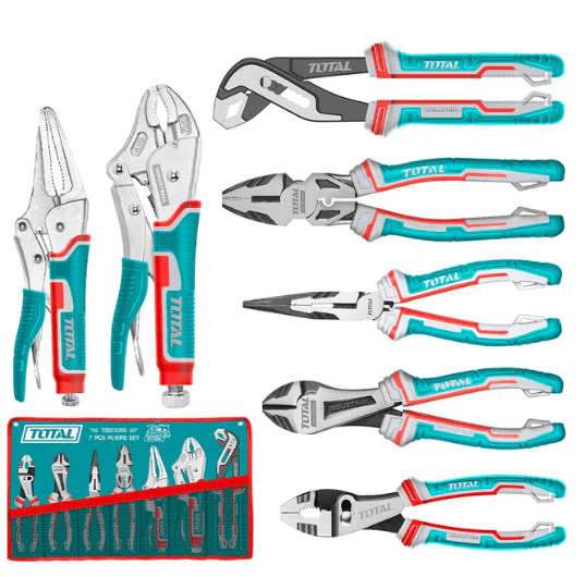 COMBO ALICATES MANUALES 7 UNIDADES MARCA TOTAL1