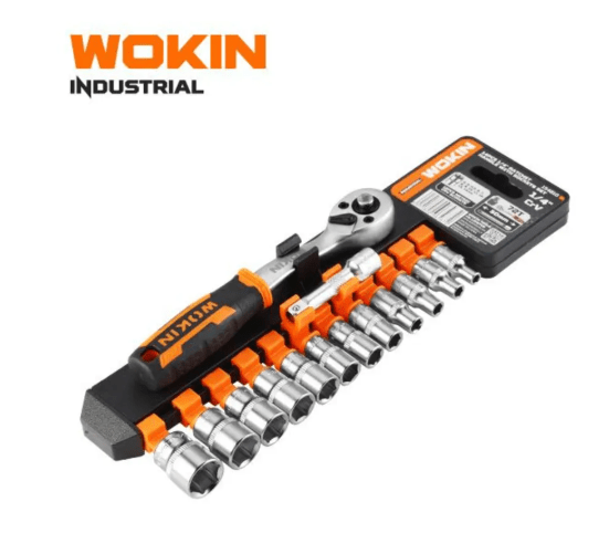 JUEGO DADOS CON CHICHARRA 1/4 14 PIEZAS WOKIN1