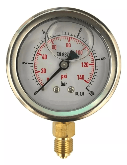 COTIZAR MANOMETRO C/GLICERINA 63MM 0 A 10 BAR INOX1