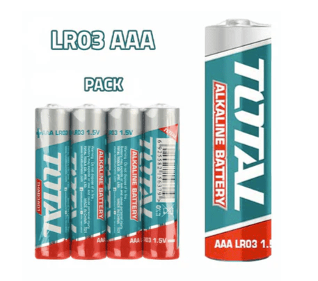 PILA ALCALINA 1.5V AAA MARCA TOTAL1