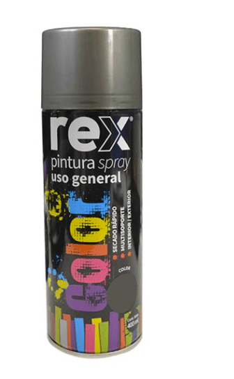 COTIZAR PINTURA SPRAY 400ML USO GENERAL COLOR ALUMINIO MARCA REX1