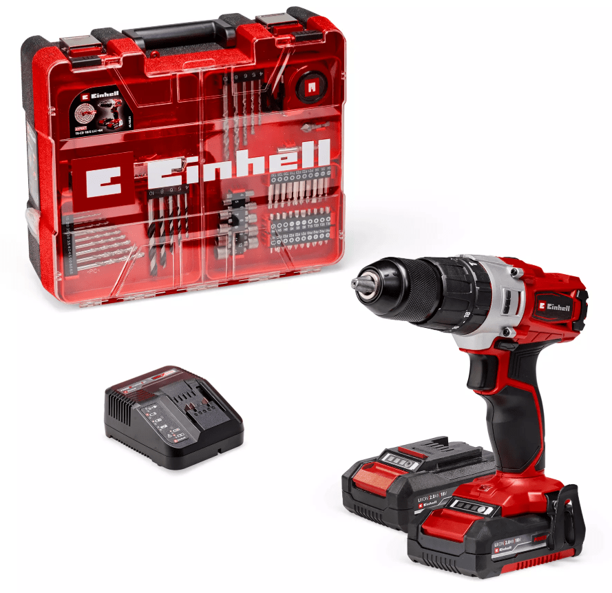 COTIZAR TALADRO IMPACTO INALAMBRICO TE-CD 18/2 Li-i+ 64 (2x2,0 AH) EINHELL1