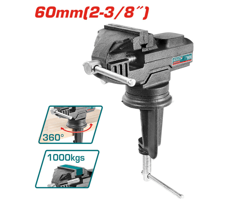 TORNILLO MECANICO CON BASE GIRATORIA 60MM TOTAL1