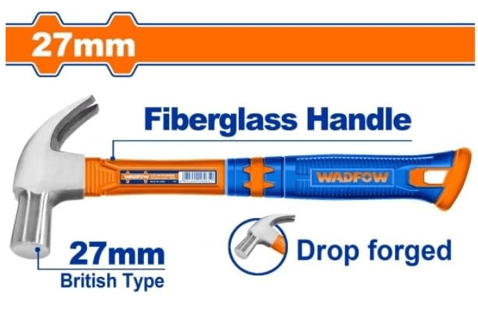 MARTILLO CARPINTERO FIBRA 27 OZ TIPO INGLES WADFOW1