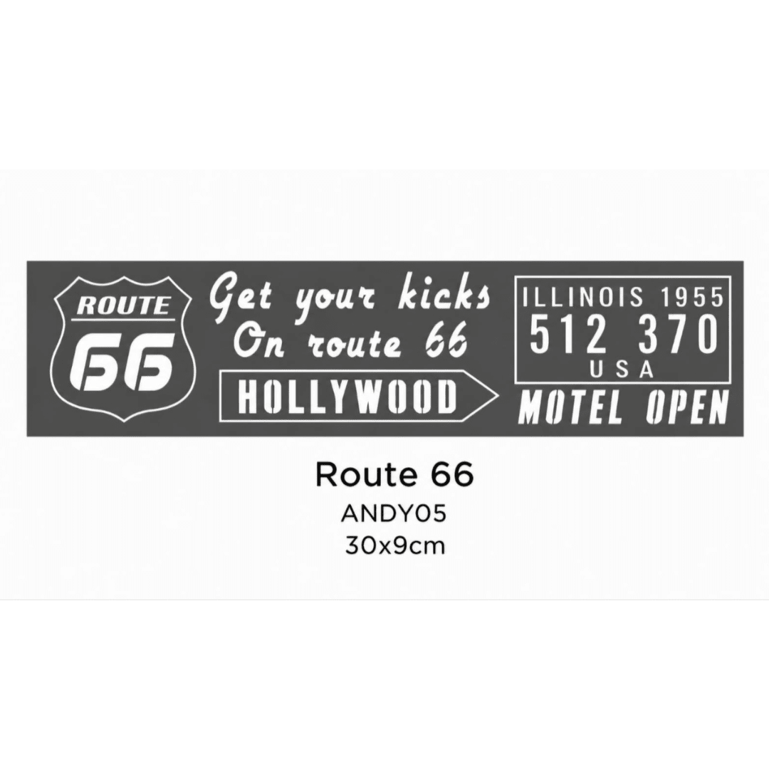 DecoArt Americana Decor Stencils ANDY 30 x 9 cm3