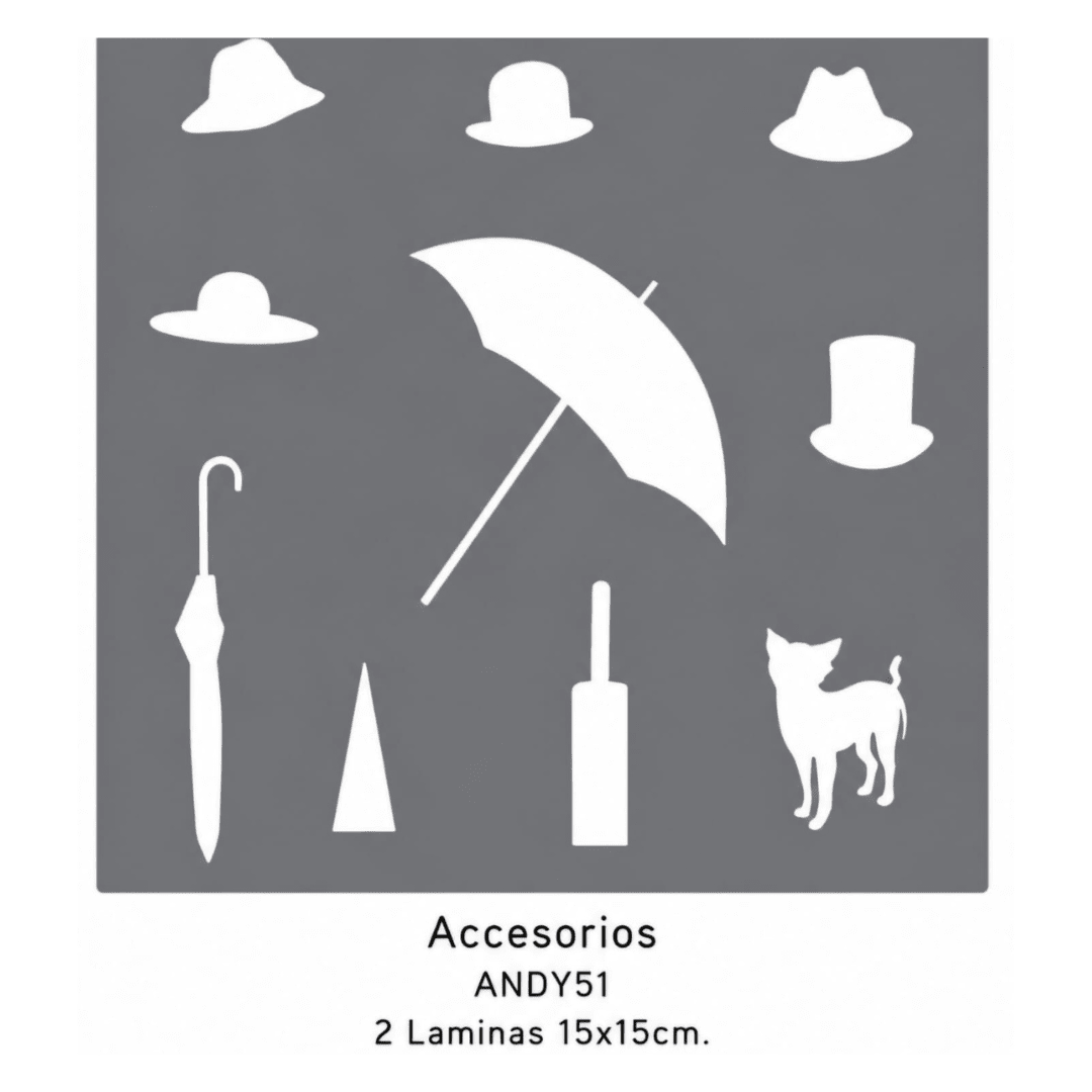 DecoArt Americana Decor Stencils ANDY 15 x 15 cm1
