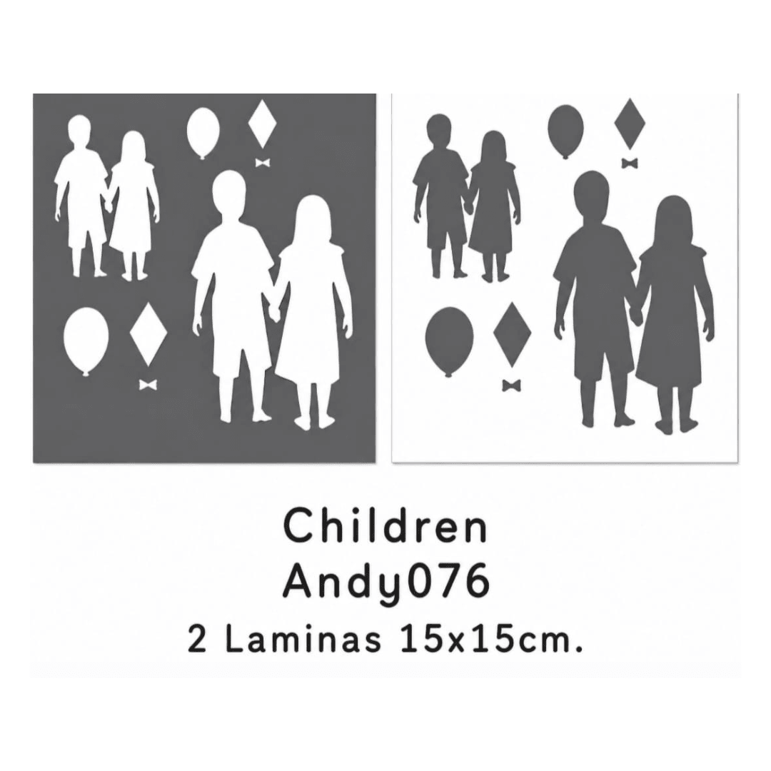 DecoArt Americana Decor Stencils ANDY 15 x 15 cm6