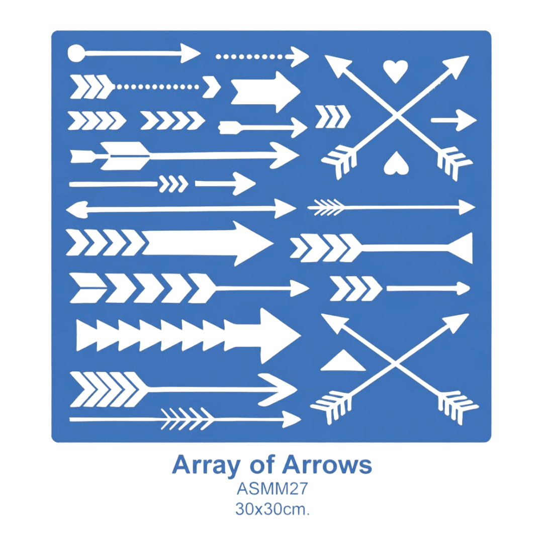 DecoArt Americana Decor Stencils ASMM 30 x 30 cm13