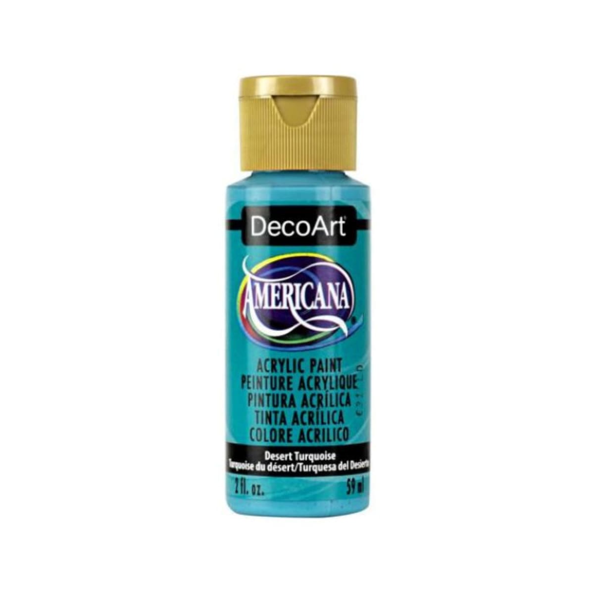 Pintura Acrílica DecoArt 2oz - Elije tu color TURQUESA OSCURO1