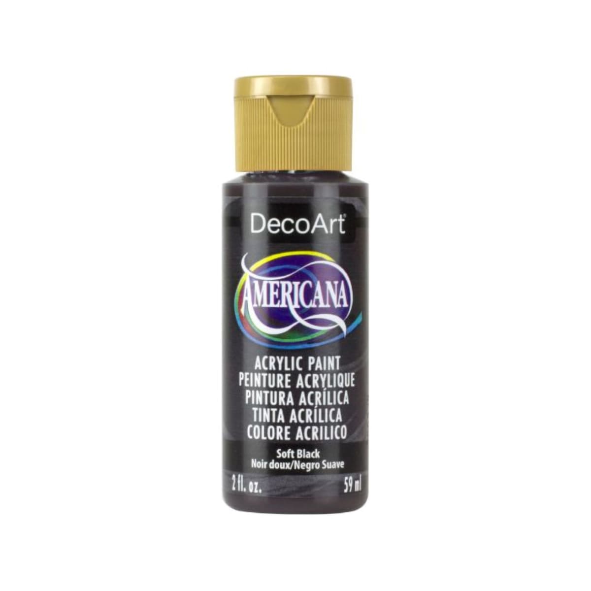 Pintura Acrílica DecoArt 2oz - Elije tu color NEGRO2