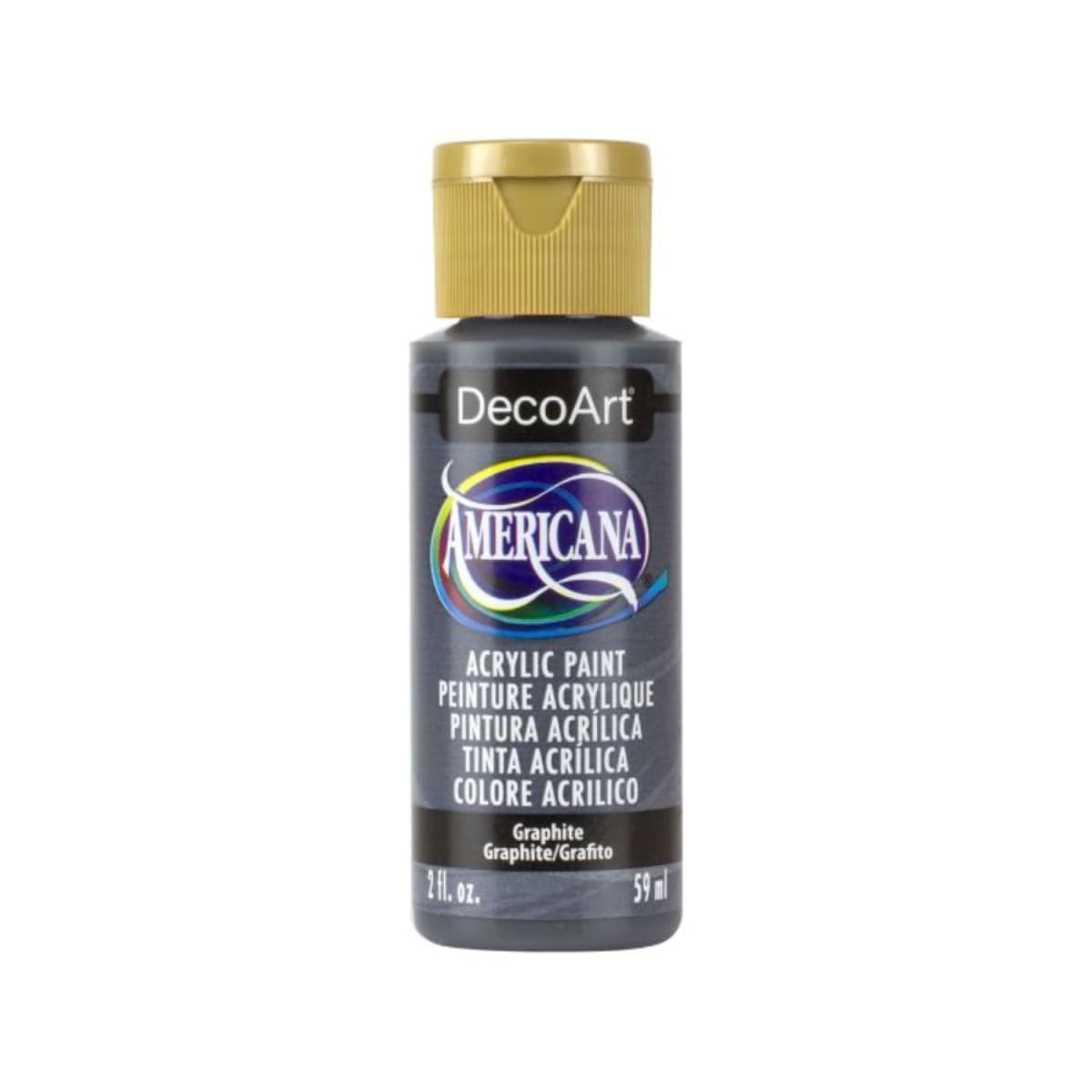 Pintura Acrílica DecoArt 2oz - Elije tu color NEGRO3