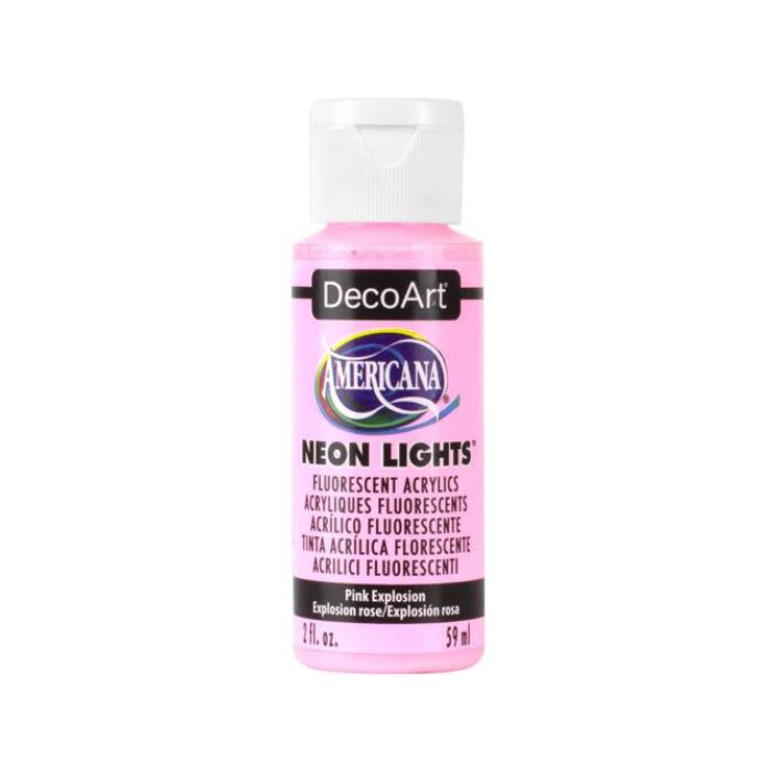 Acrílicos Americana DecoArt 59 mL TONOS NEÓN FLUORESCENTES1