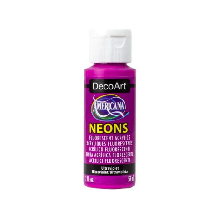 Acrílicos Americana DecoArt 59 mL TONOS NEÓN FLUORESCENTES12