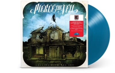 VINILO PIERCE THE VEIL / COLLIDE WITH THE SKY (AQUA COLOR VINYL)1