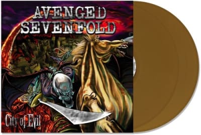 VINILO AVENGED SEVENFOLD City of Evil 2LP Gold1