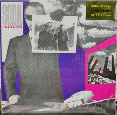 VINILO SODA STEREO - NADA PERSONAL (TRANSPARENTE) LP1