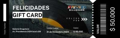 GIFT CARD BILLBOARD     $20.000 - $100.0001