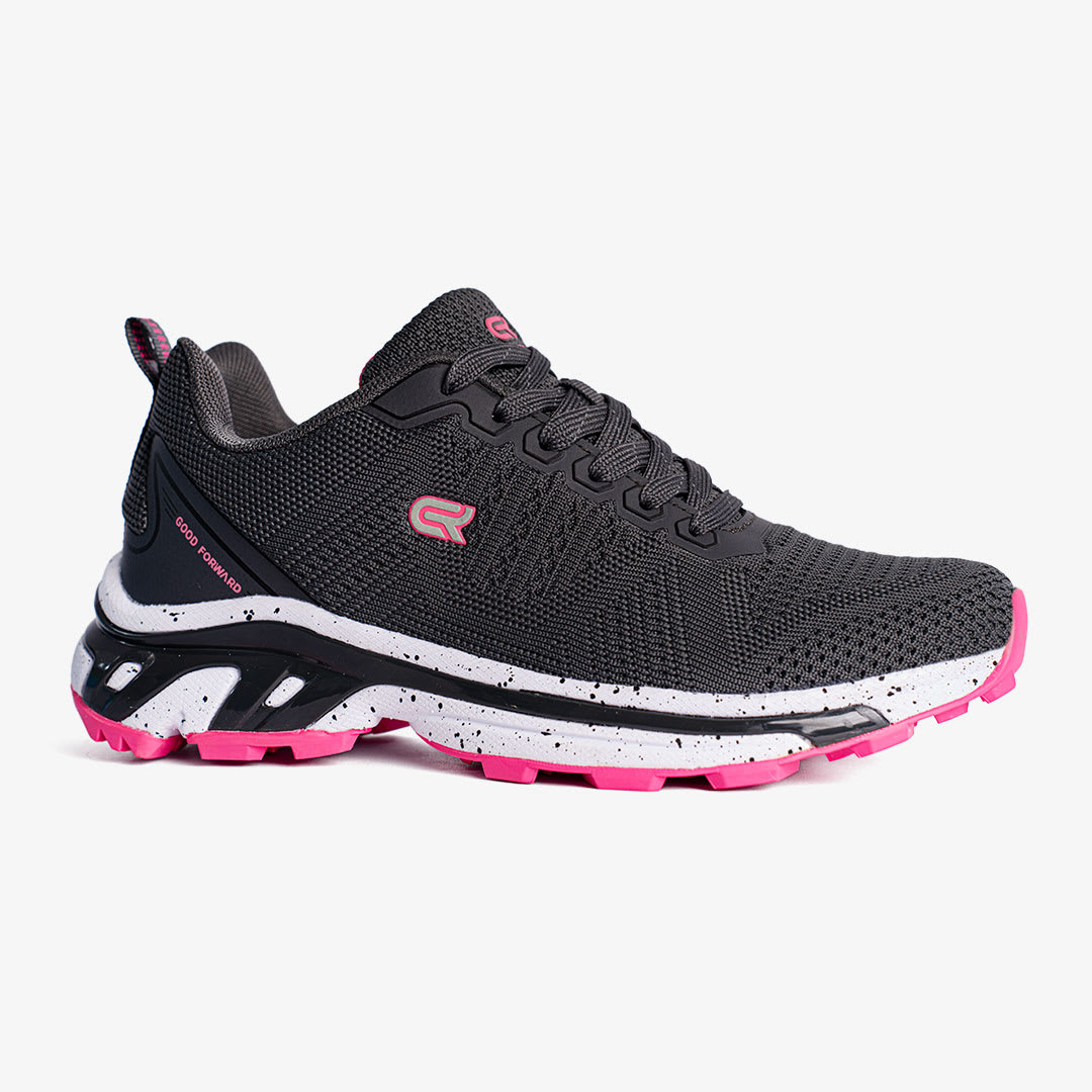 Zapatillas Cr Forward OUTDOOR TREKKING  mujer plomo fucsia1