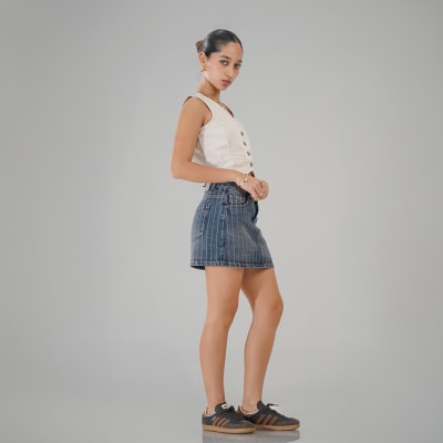 Falda Short SAMY text RAYÉ2