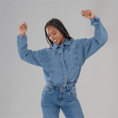 CASACA BOMBER CROP AFRICA TEX