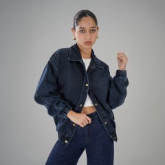 BOMBER OVERSIZED Blanca  DW