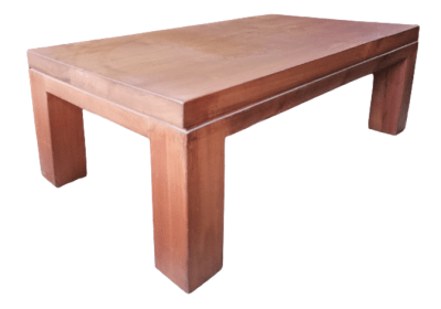 MESA DE CENTRO RECTANGULAR EN MADERA DE RAULI