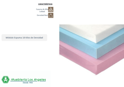 MÓDULO ESPUMA DE 49X47 CM EN 18 KILOS DE DENSIDAD