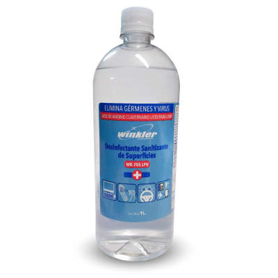 DESINFECTANTE SANITIZANTE DE SUPERFICIES (AMONIO CUATERNARIO) USO DIRECTO 1L WK-705LPU1