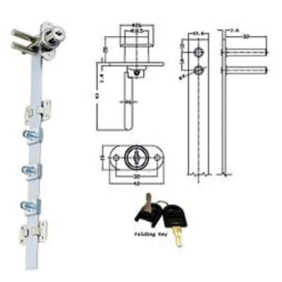 CERRADURA KARDEX FRONTAL