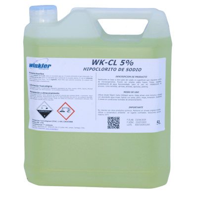 HIPOCLORITO DE SODIO (CLORO) WK-CL 5% 5 LITROS1