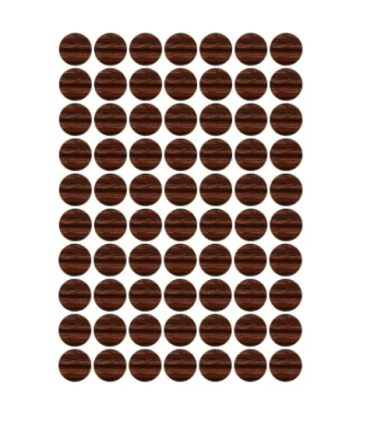 TAPA ADHESIVA COIGUE CHOCOLATE SET 70 UNID.